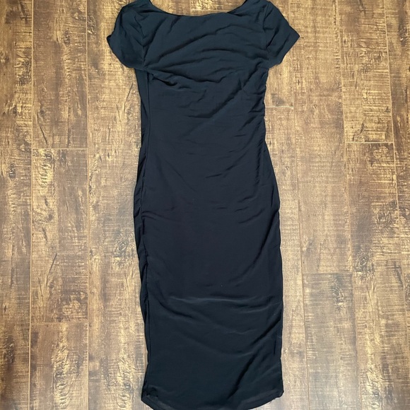 Brand new mesh overlay midi t shirt dress - Picture 2 of 4